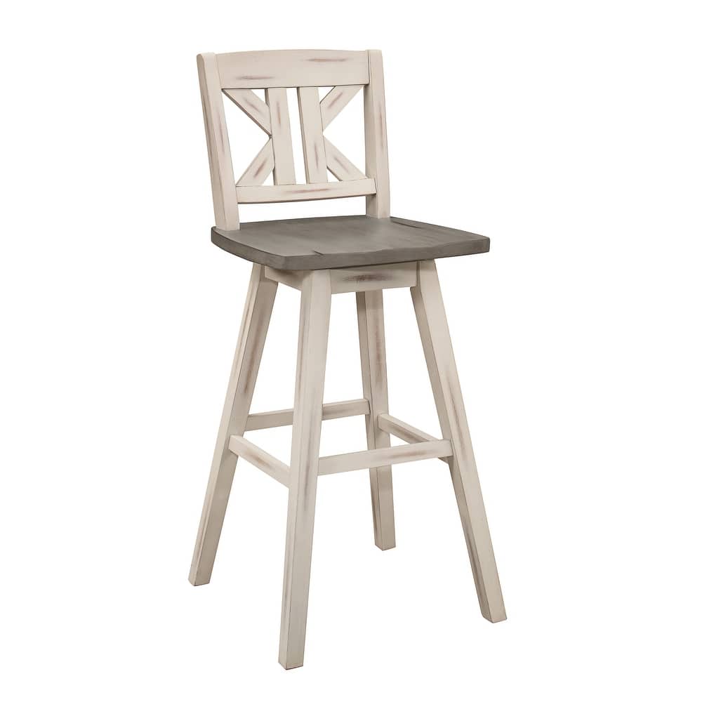 Roux Swivel Pub Height Barstool (Set of 2)