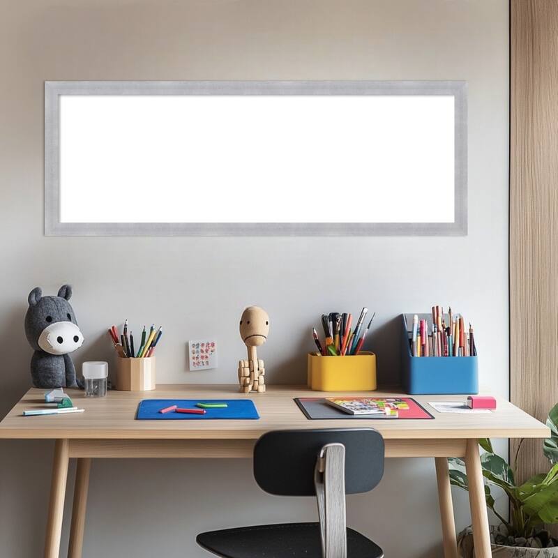 Amanti Art Grace Brushed Gold Narrow Framed Dry Erase Magnetic Board
