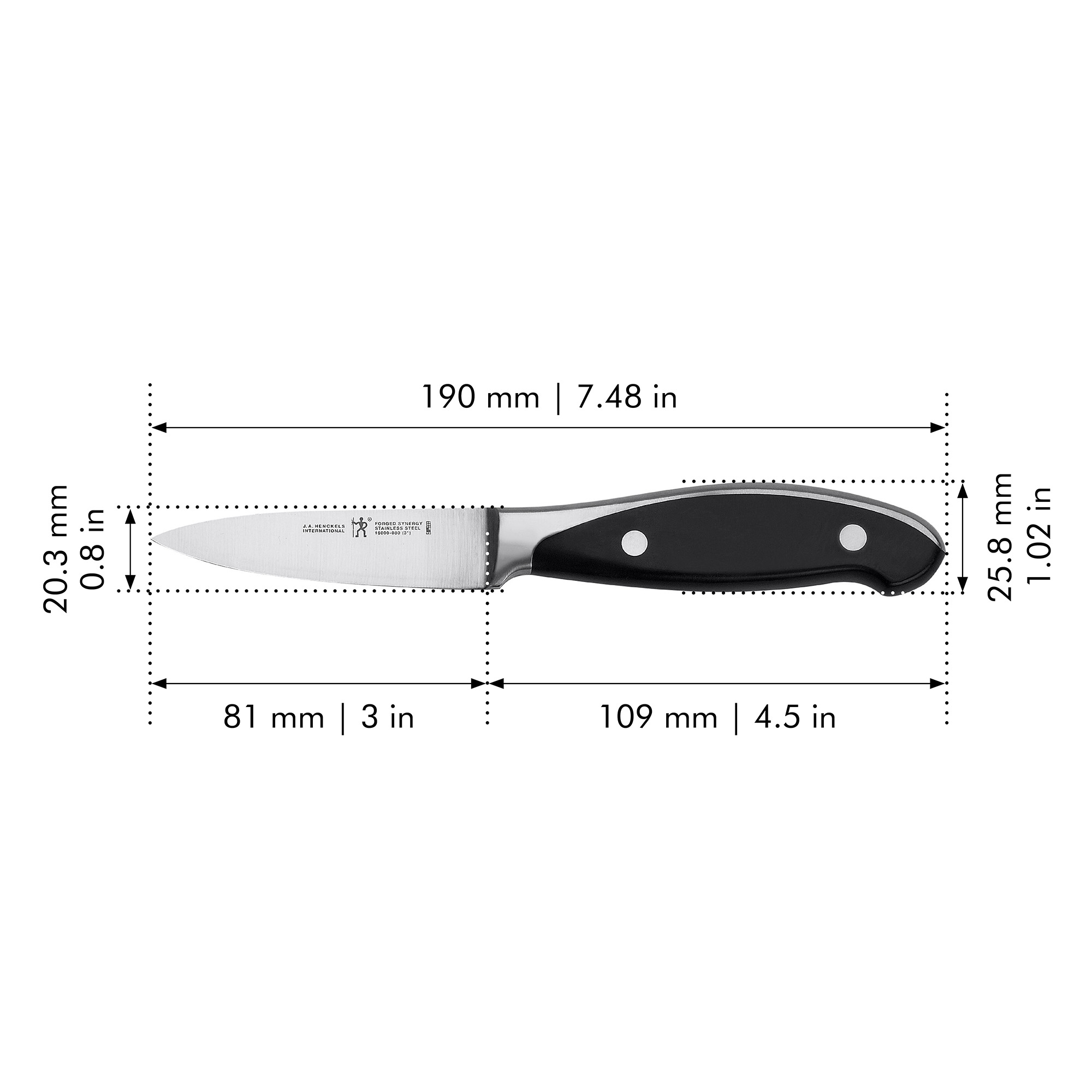 HENCKELS Forged Synergy 3-inch Paring Knife