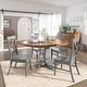 preview thumbnail 15 of 23, Eleanor Two-tone Oval Solid Wood Dining Table by iNSPIRE Q Classic