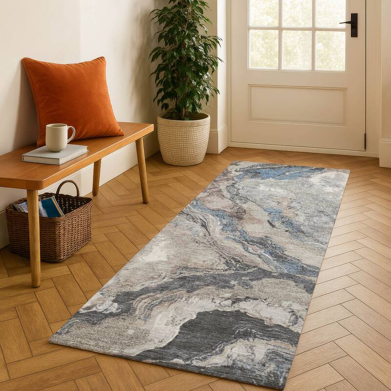 Premium Washable Super Soft Mayfield Rug - Taupe - 2'3" x 7'6"