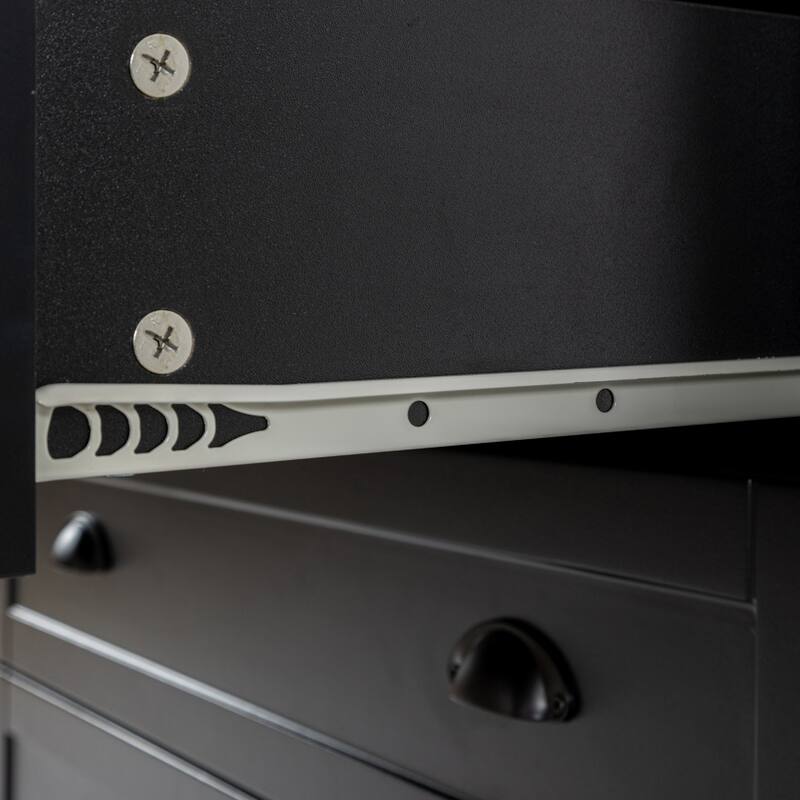 Drawer Dresser Cabinet with Retro Shell-Shaped Handle