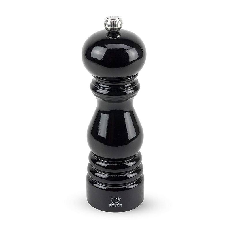 Peugeot Paris Classic Pepper Mill, 7-Inch, Black Lacquer - Black Lacquer - Black Lacquer