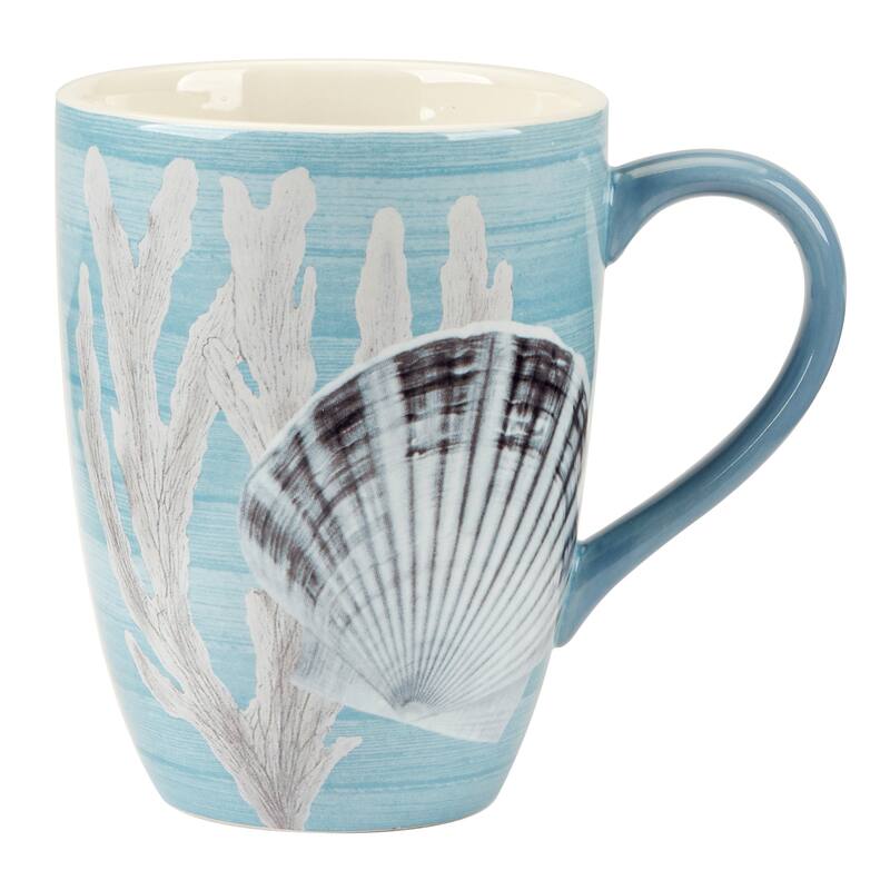 Certified International Beyond the Shore Set of 4 Mugs