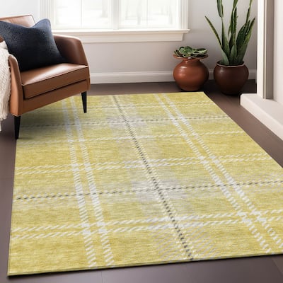 Premium Washable Super Soft Plaid Mayfield Rug
