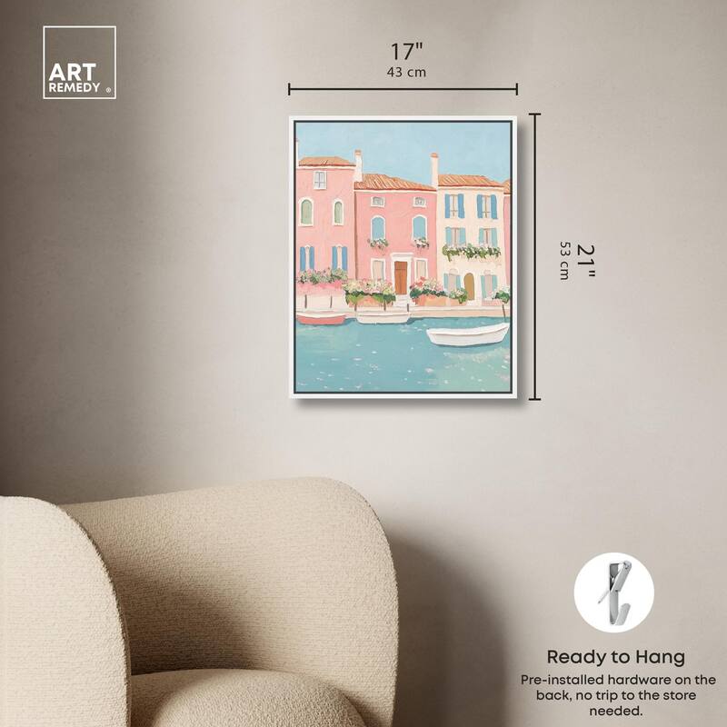 Adrift in Venice Canvas by Art Remedy