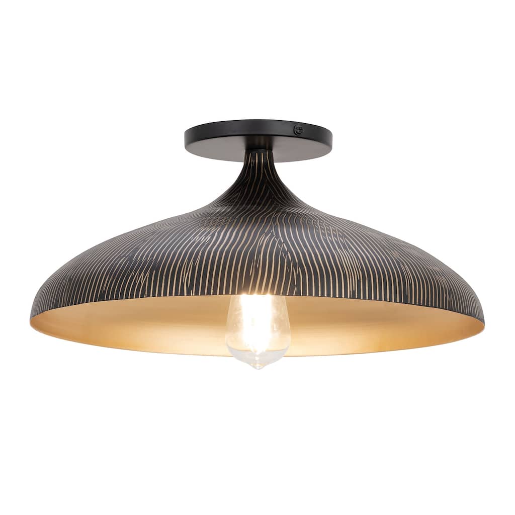 Maxim 10910 Fleur 16" Wide Semi-Flush Ceiling Fixture with Hand-Spun