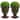 2-Pack Outdoor Planter 15.25x18.8-Inch Urn Planters Plastic Plant Pots for Front Porch Decor with Drainage