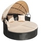 preview thumbnail 2 of 5, Homall Patio Furniture Outdoor Round Daybed