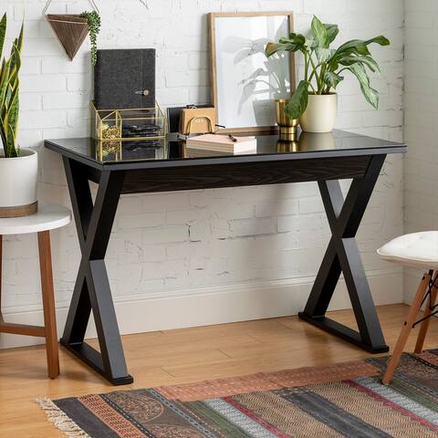 Middlebrook Black X-frame Computer Desk
