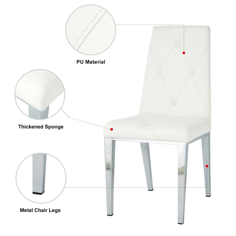 Set of 2 Modern Simple Dining Chair