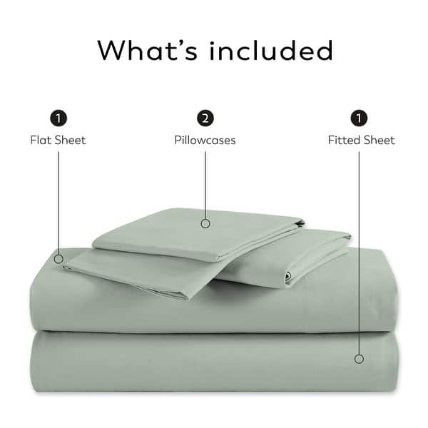 dimension image slide 2 of 8, Color Sense Cotton 225TC Silky Wrinkle Resistant Sheet Set