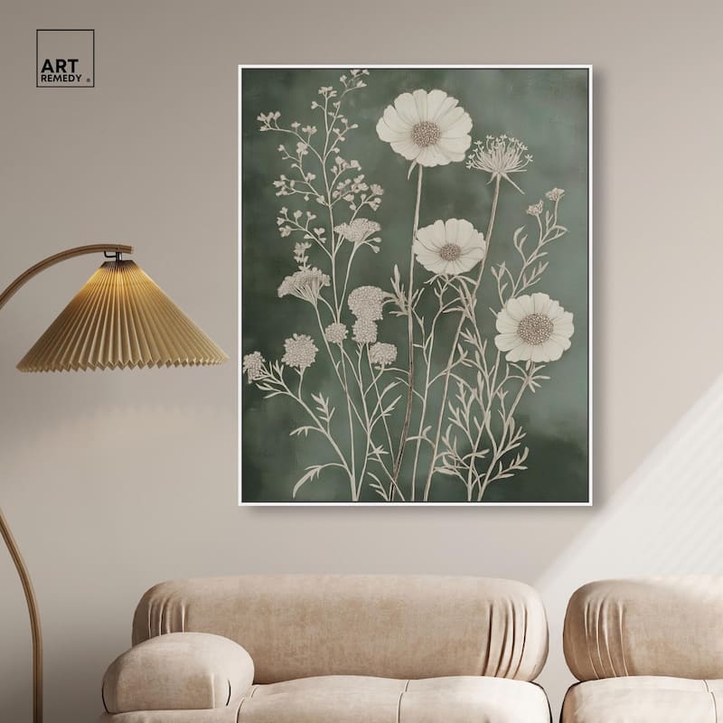Airy Green Garden Canvas by Art Remedy