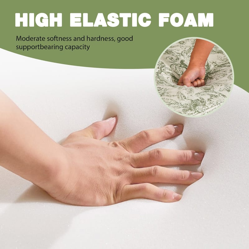 Mid-Century Nailhead PU Leather Linen Recliner