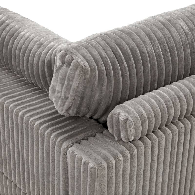 Plush Cloud Couch Modular Sectional Sofa with Ottoman