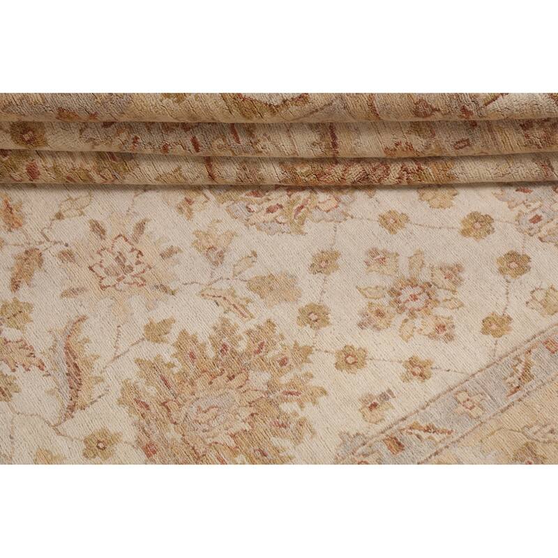 Vegetable Dye Chobi Peshawar Traditional Wool Area Rug Hand-knotted - 6'5" x 9'3"