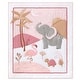 preview thumbnail 4 of 3, The Peanutshell Organic Cotton Crib Bedding Set for Baby Girls, Safari Oasis, 4 Pieces