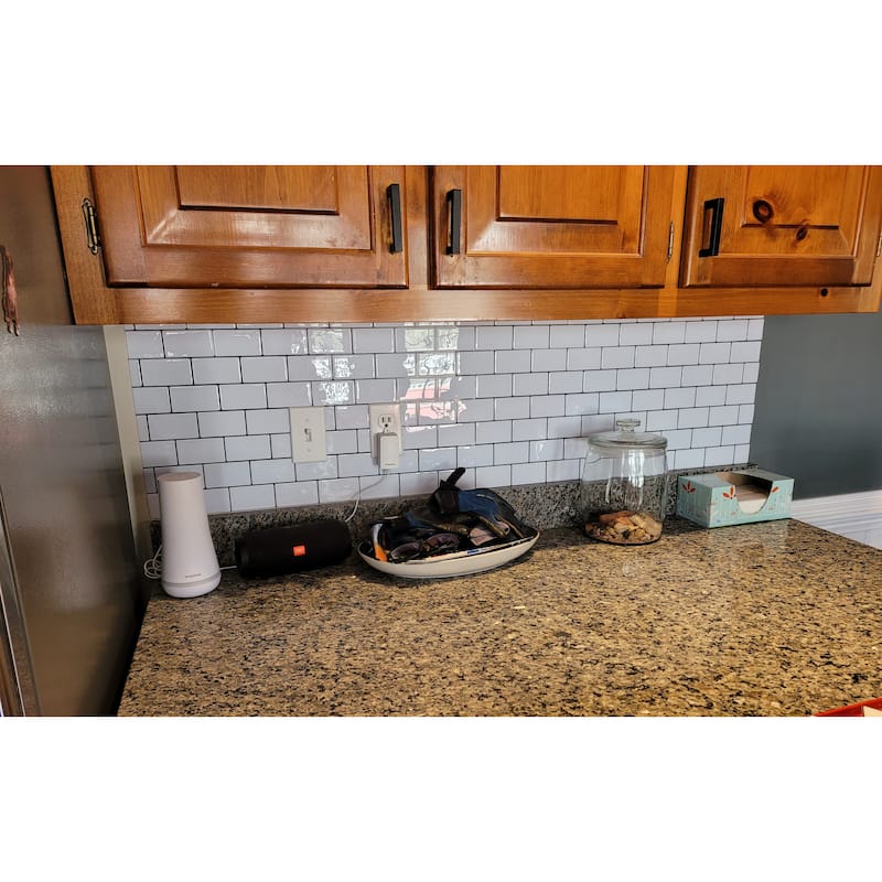 Art3d 10-sheet Subway Tiles Peel and Stick Backsplash for kitchen（thicker design）