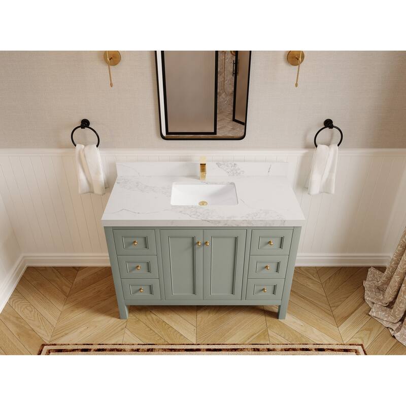 Willow Collections 48 in. W x 22 in. D Nashville Single Sink Bathroom Vanity with Countertop