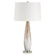 preview thumbnail 4 of 5, Uttermost Lyra White & Gold Table Lamp - 29"H,   Shade 10"H x 15"Dia.