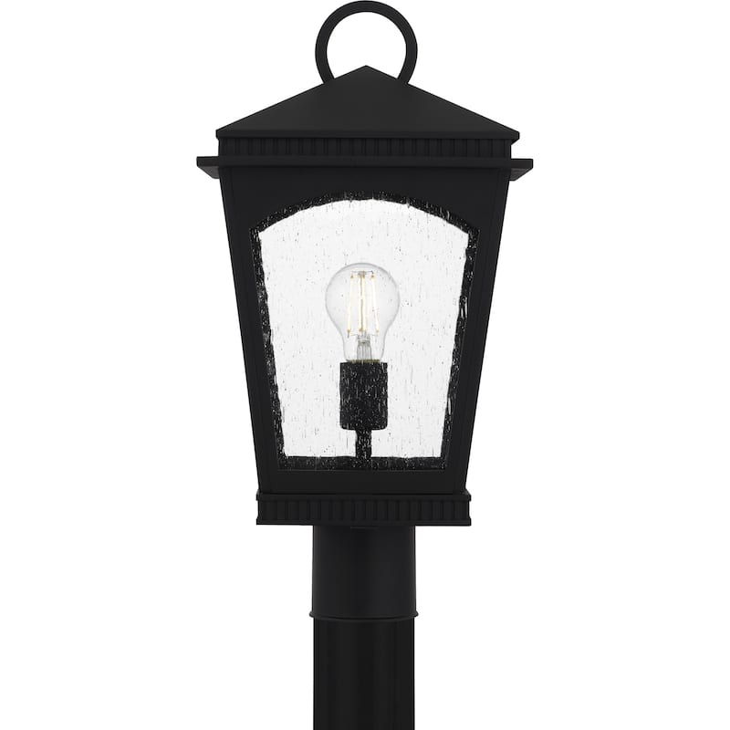 Huck 1-Light Earth Black Outdoor Post Lantern