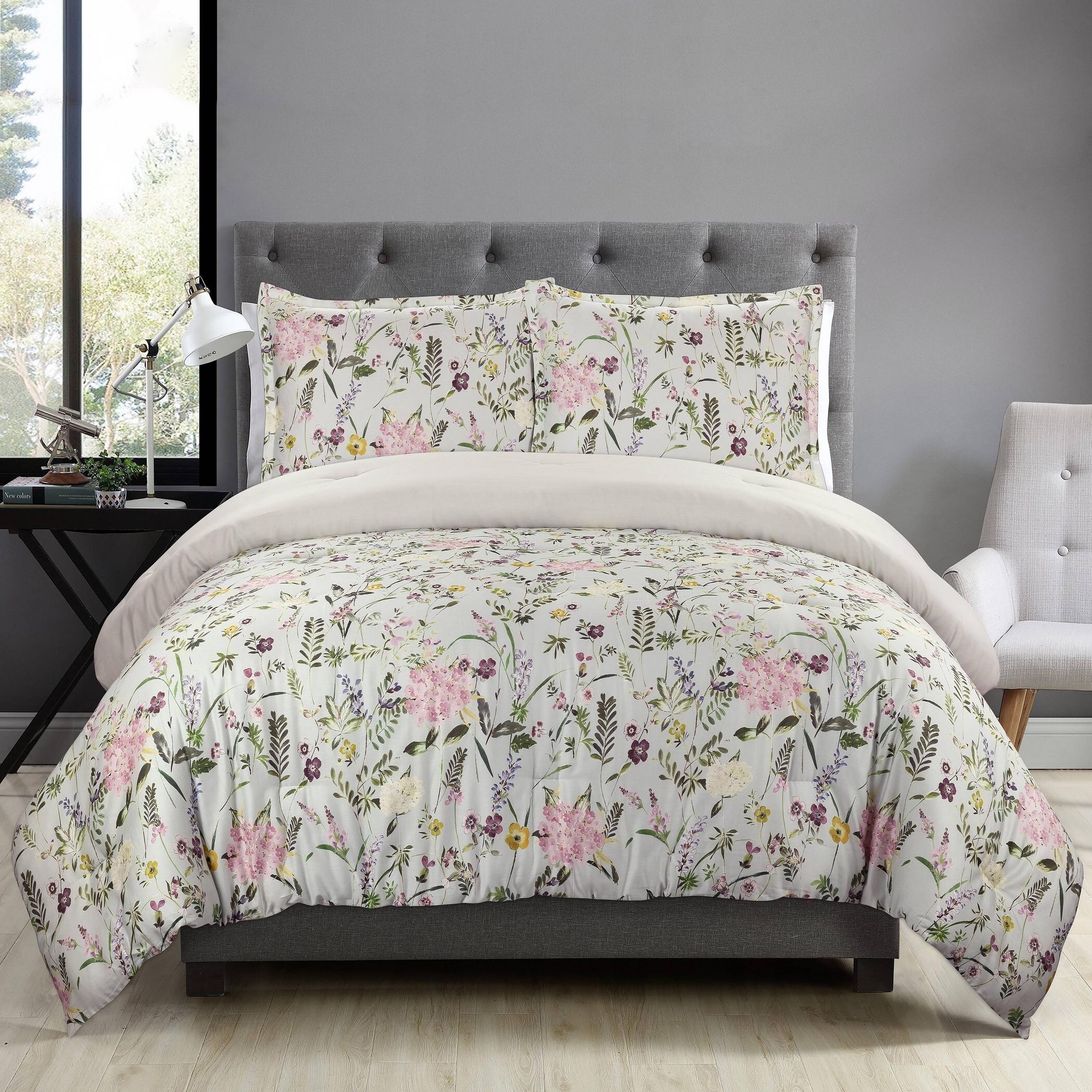 Shop Duchess Collection April Bouquet 100 Percent Cotton Comforter Set Overstock 31568271
