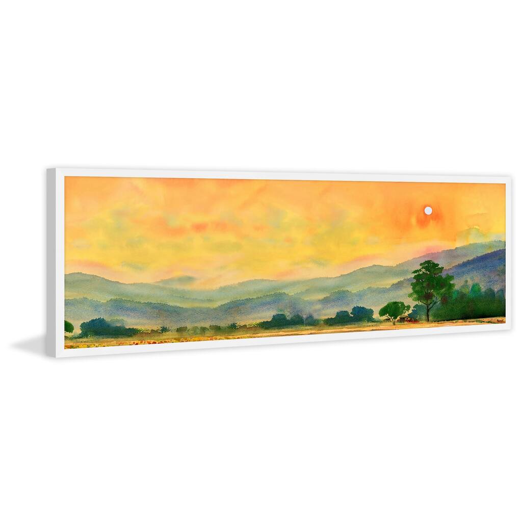 Plains and Mountains Framed Print