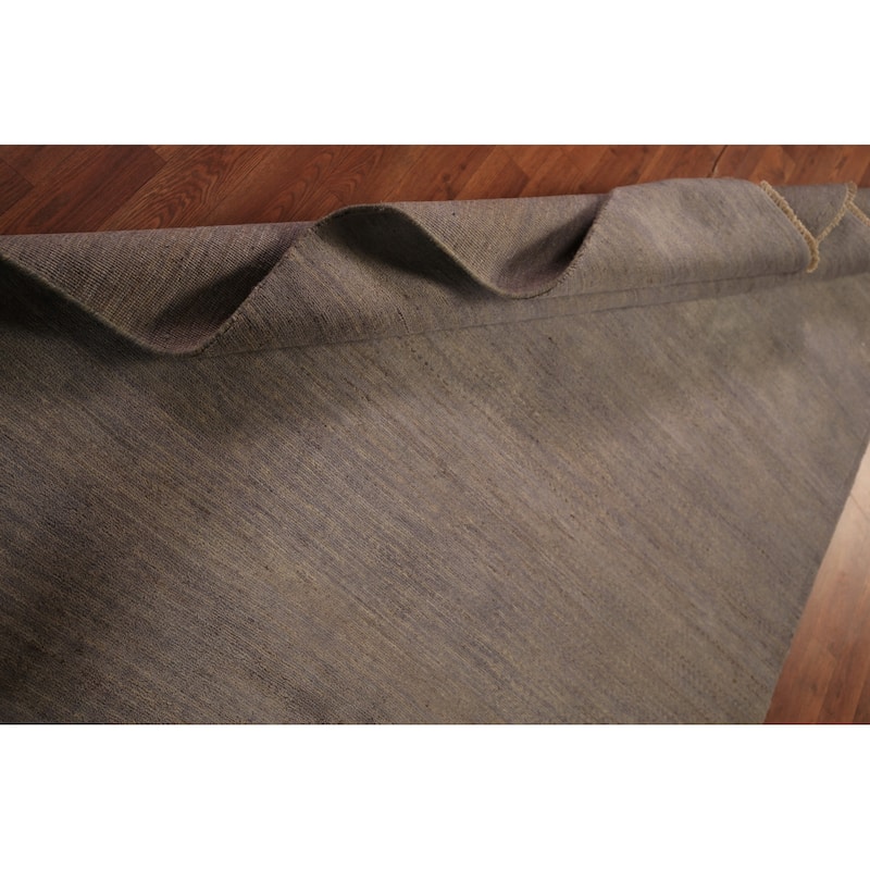 Gray & Beige Gabbeh Modern Area Rug Hand-Knotted Wool Carpet - 4'9" x 6'5"