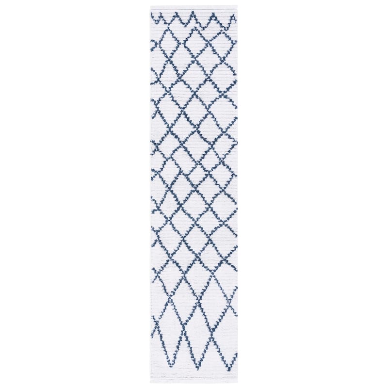 SAFAVIEH Augustine Kusum Boho Trellis Fringe Rug