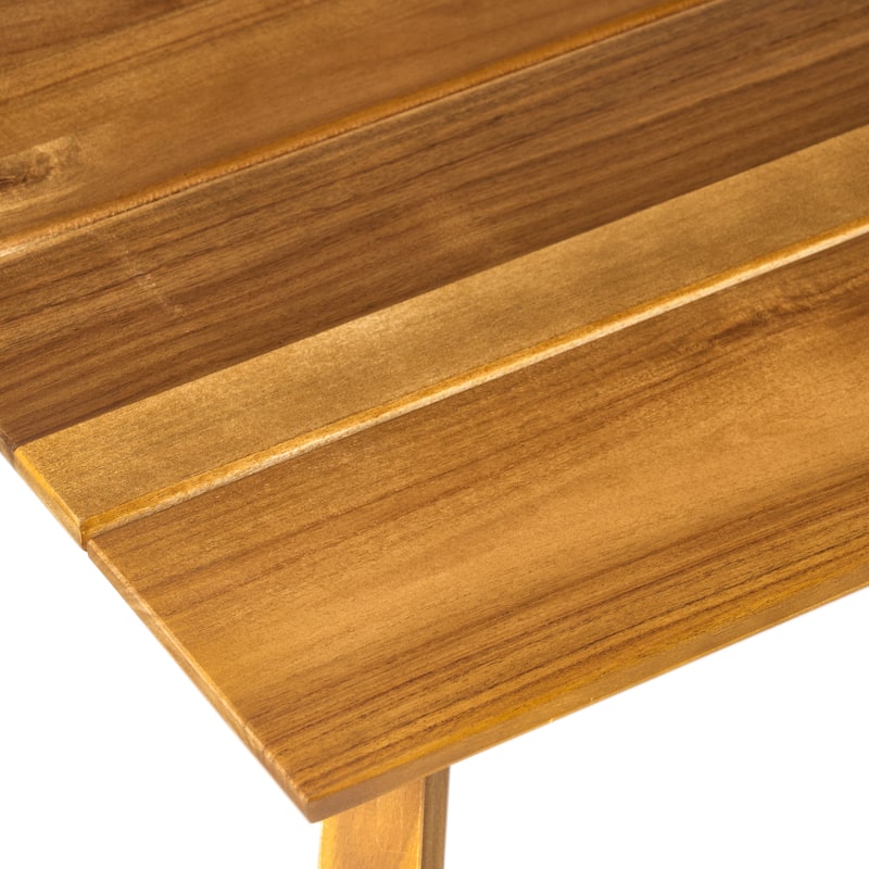 Burchett Outdoor Acacia Wood and Wicker 4 Seater Chat Set with Cushions by Christopher Knight Home