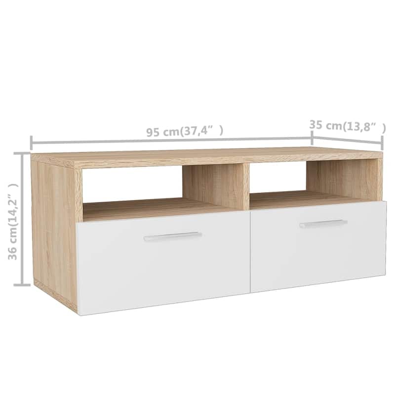 vidaXL TV Stand TV Console Sideboard TV Unit Home Media Unit Engineered Wood