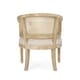 preview thumbnail 21 of 24, Roomfitters Natural Rattan Barrel Accent Chair, Cane Woven Backrest with Upholstered Seat