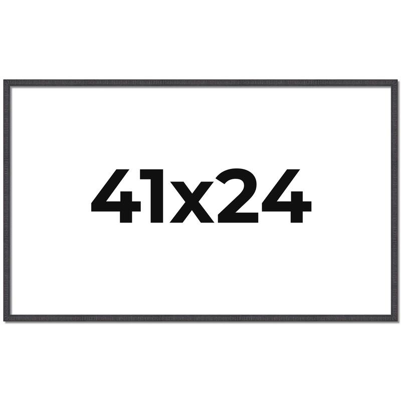 41x24 Frame Brown Solid Wood Picture Frame - Complete Modern Photo