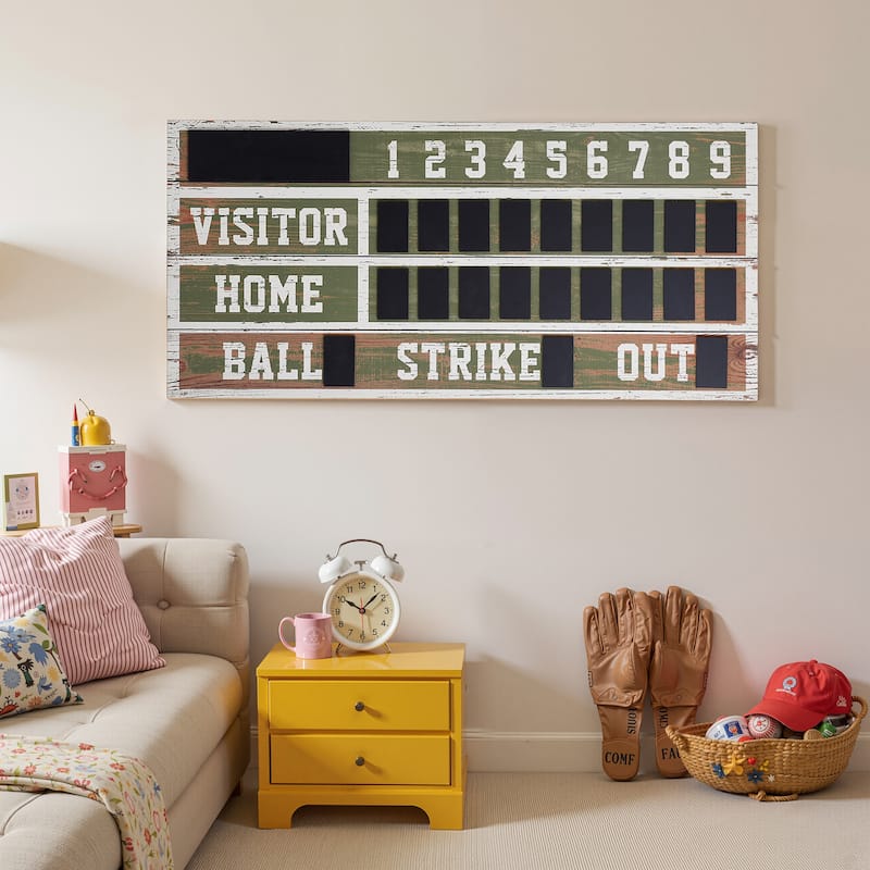 StyleCraft Wooden Scoreboard Wall Décor