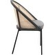 preview thumbnail 8 of 54, Urbane Modern Stylish Dining Chair with Vinyl Fabric Seat and Wicker Back for Dining Room & Kitchen, Set of 4