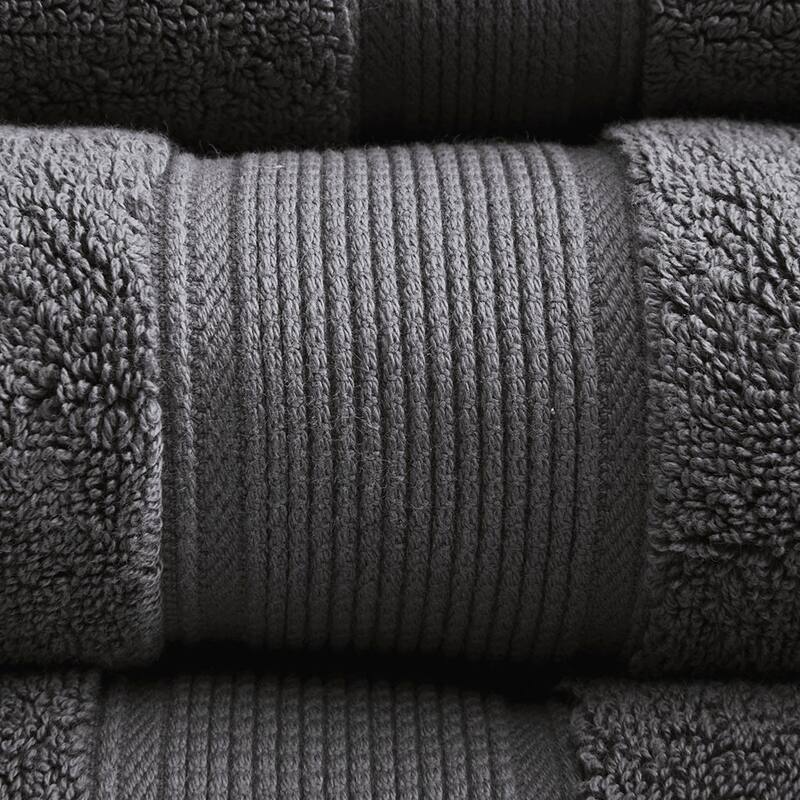 One hundred percent Cotton 8 Piece Antimicrobial Towel Set