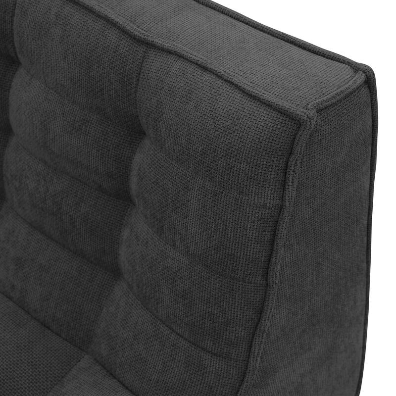 Armless 3-Seat Large Bean Bag Chair Lazy Floor Sofa Couch Fireside Chair