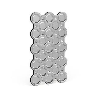 Allan Andrews Large Modern Beveled Crawford Wall Mirror