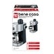 preview thumbnail 3 of 3, Bene Casa 4-cup stainless-steel espresso maker with steam frother function, cappuccino maker, - 4-Cup Steam Espresso