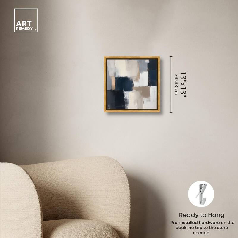 Blue Mood Depth III Canvas by Art Remedy