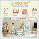 preview thumbnail 5 of 5, Kids Table and Chairs Set, Adjustable Height Toddler Activity Table with Storage for Crafts and Play