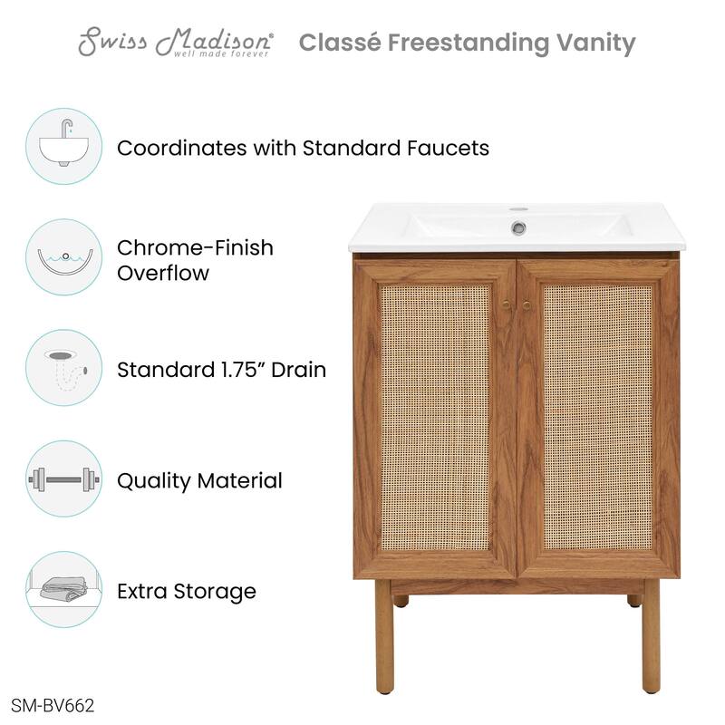 Classe Bathroom Vanity in Oak