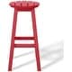 preview thumbnail 39 of 97, Laguna Hdpe All Weather Outdoor Patio 29" Round Bar Stool