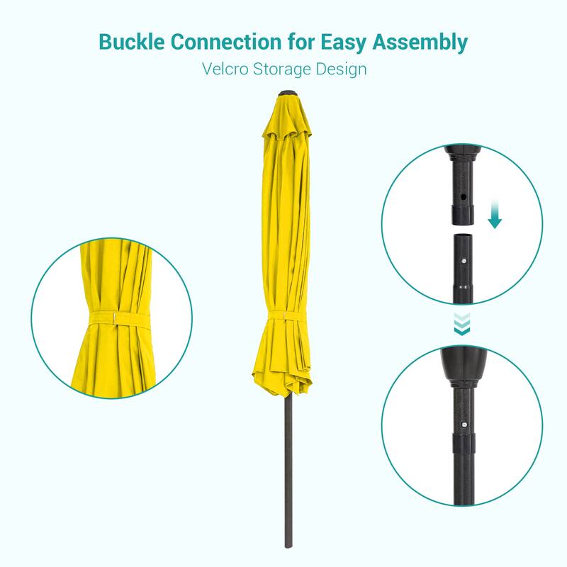 Bonosuki 9ft Patio Umbrella Market Table Umbrella with Tilt and Crank