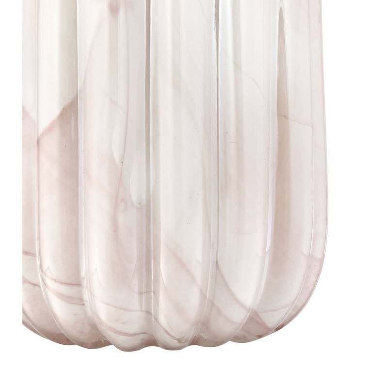 Elk Home Amplitude Marbled Pink Glass 6 Inch Wide Vase