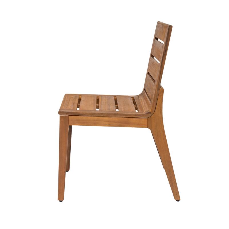 Christopher Knight Home - Echo Outdoor 7-Piece Dining Set with 59" Wooden Table and 6 Dining Chairs