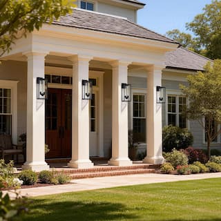 Large Medium Iron Rectangular Outdoor Wall Light