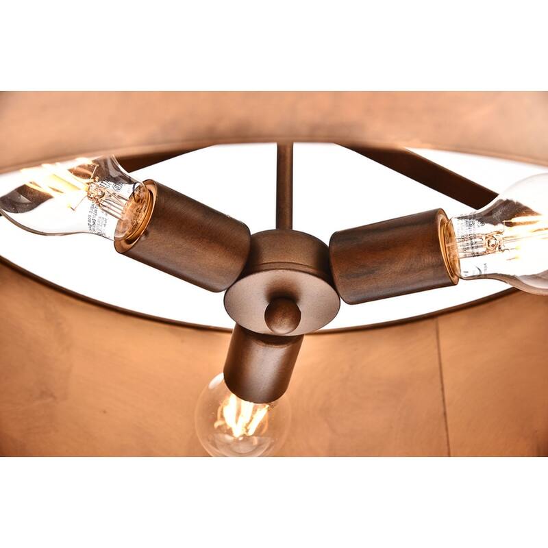 Miro Collection Pendant D20 H11.75 Lt:3 Manual Brass Finish