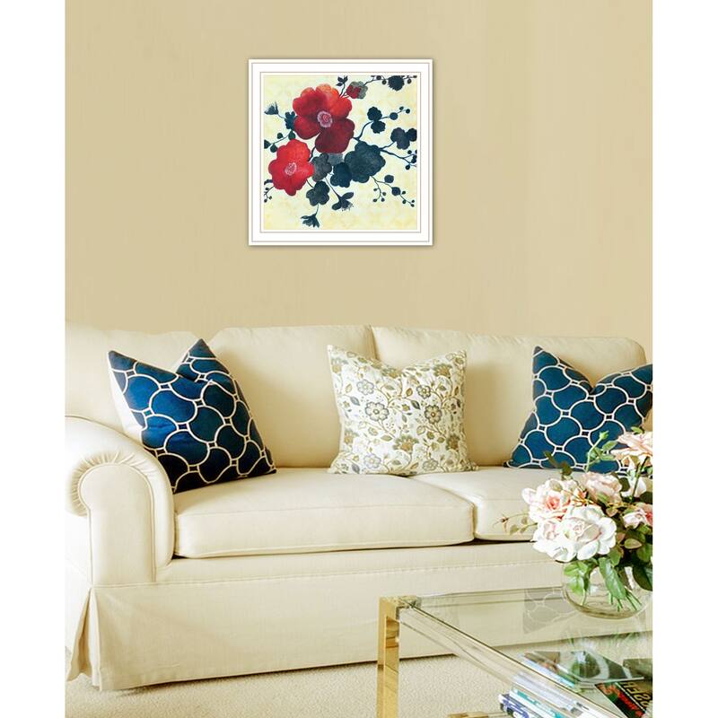 TrendyDecor4U Contemporary "Japanese Blossoms I" Framed Print Wall Art