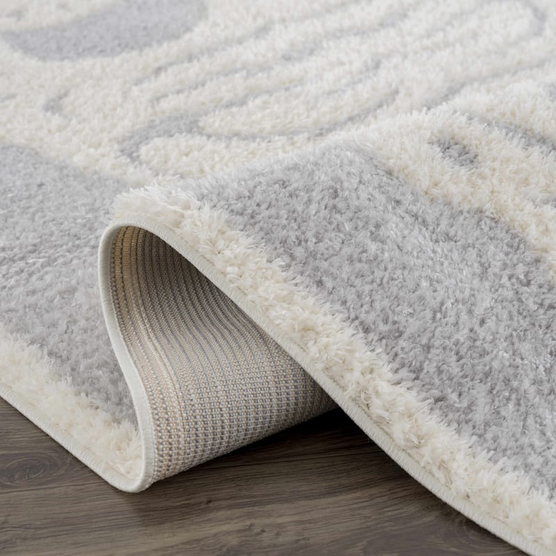 Tilos Tiger Pattern Shag Area Rug